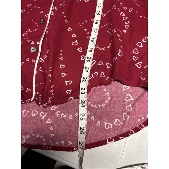 Victoria's Secret Pajama Set Red White Hearts Valentine's Day Size L - Picture 5 of 9